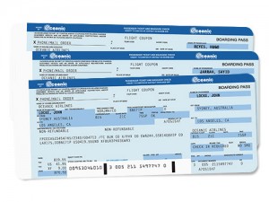 Oceanic Airlines boarding passes
